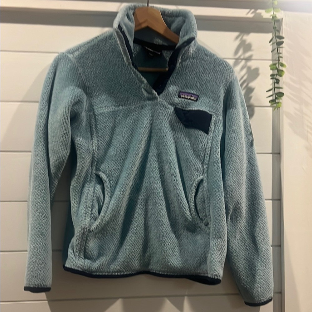 Patagonia Light Blue Fleece Pullover